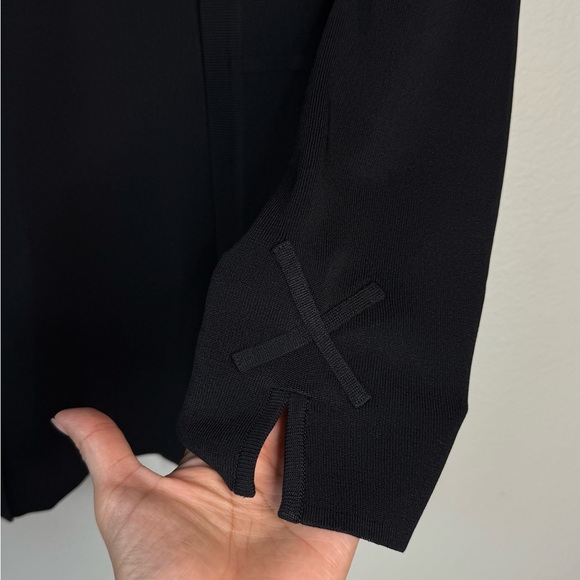 Misook Black Textured Open Front Cardigan Size 1X‎ Knit Jacket Work - Picture 3 of 6